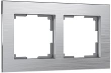 Рамка универсальная Werkel Aluminium 2-м. металл алюминий картинка